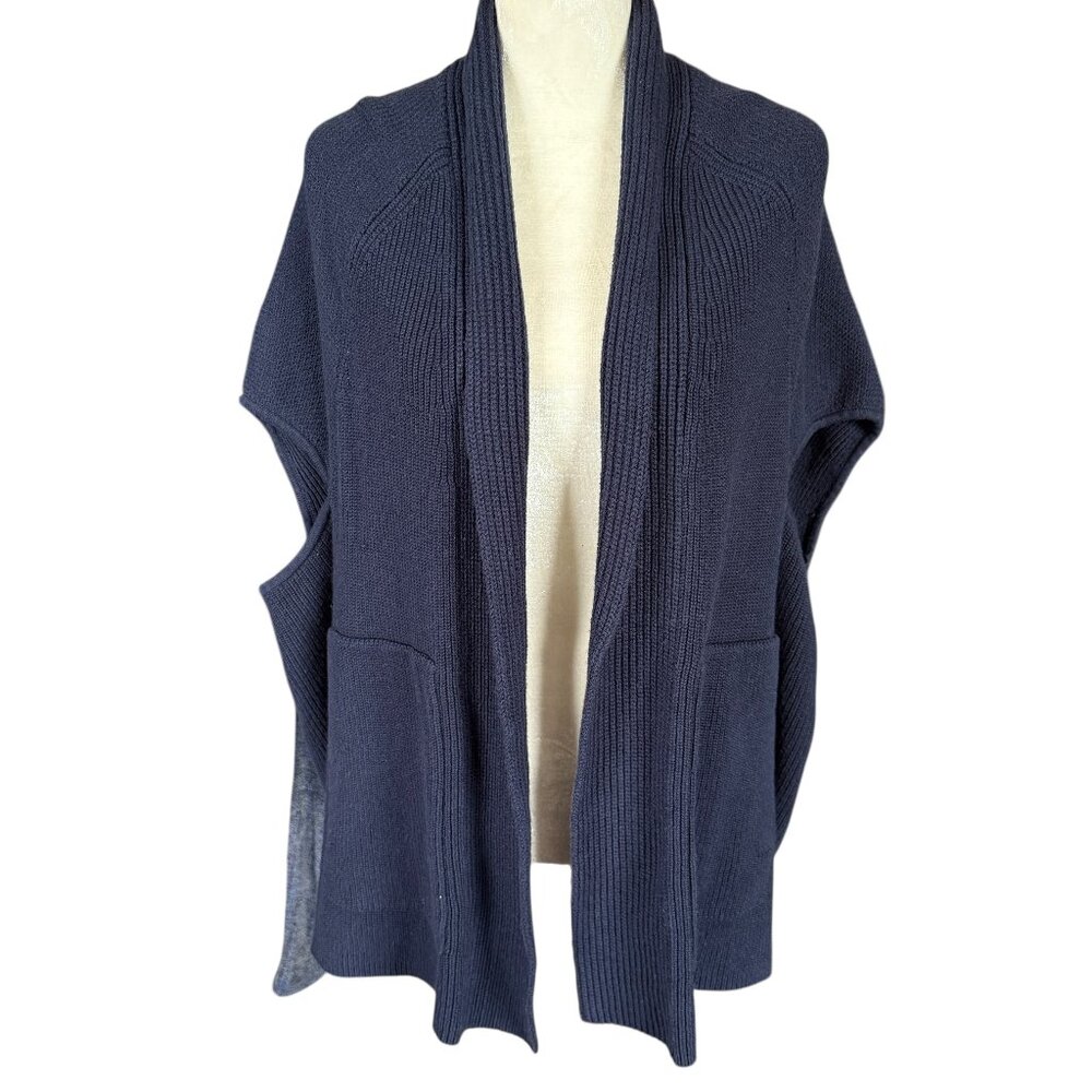 Banana Republic dark blue kimono sweater with pockets women's size XS/S